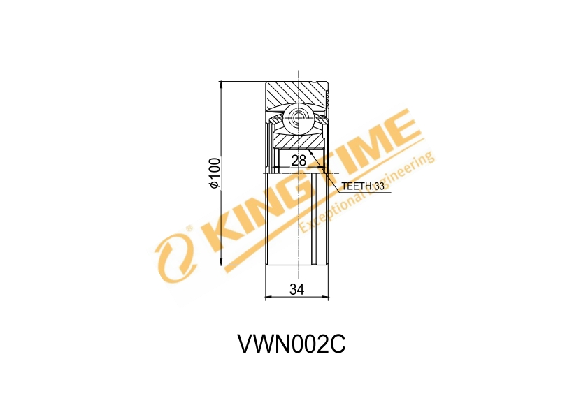 内球笼 VWN002C - 大众老波罗/高尔/宝来/开迪/高尔夫/捷达/捷达王/奇瑞 旗云